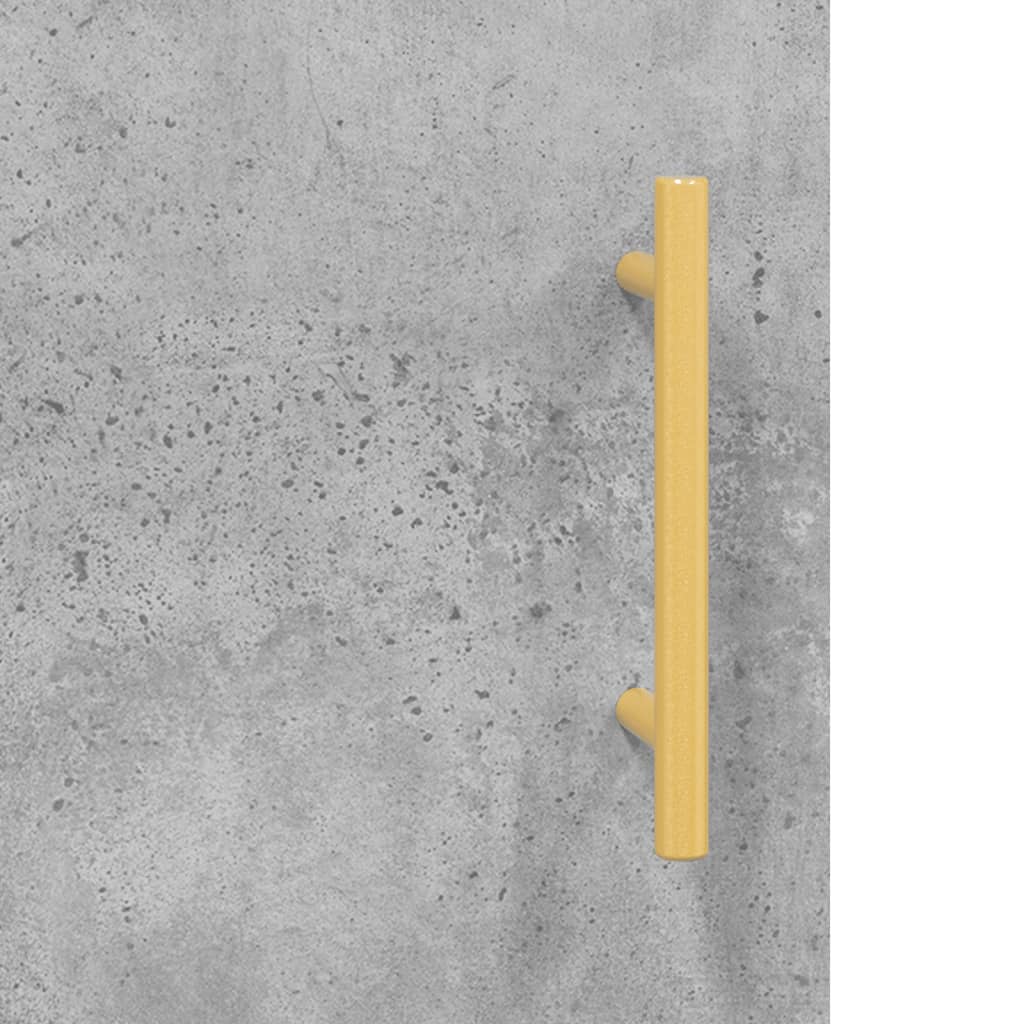 Scrivania Grigio Cemento 140x50x75 cm in Legno Multistrato - homemem39