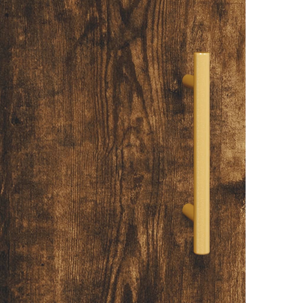 Scrivania Rovere Fumo 140x50x75 cm in Legno Multistrato - homemem39