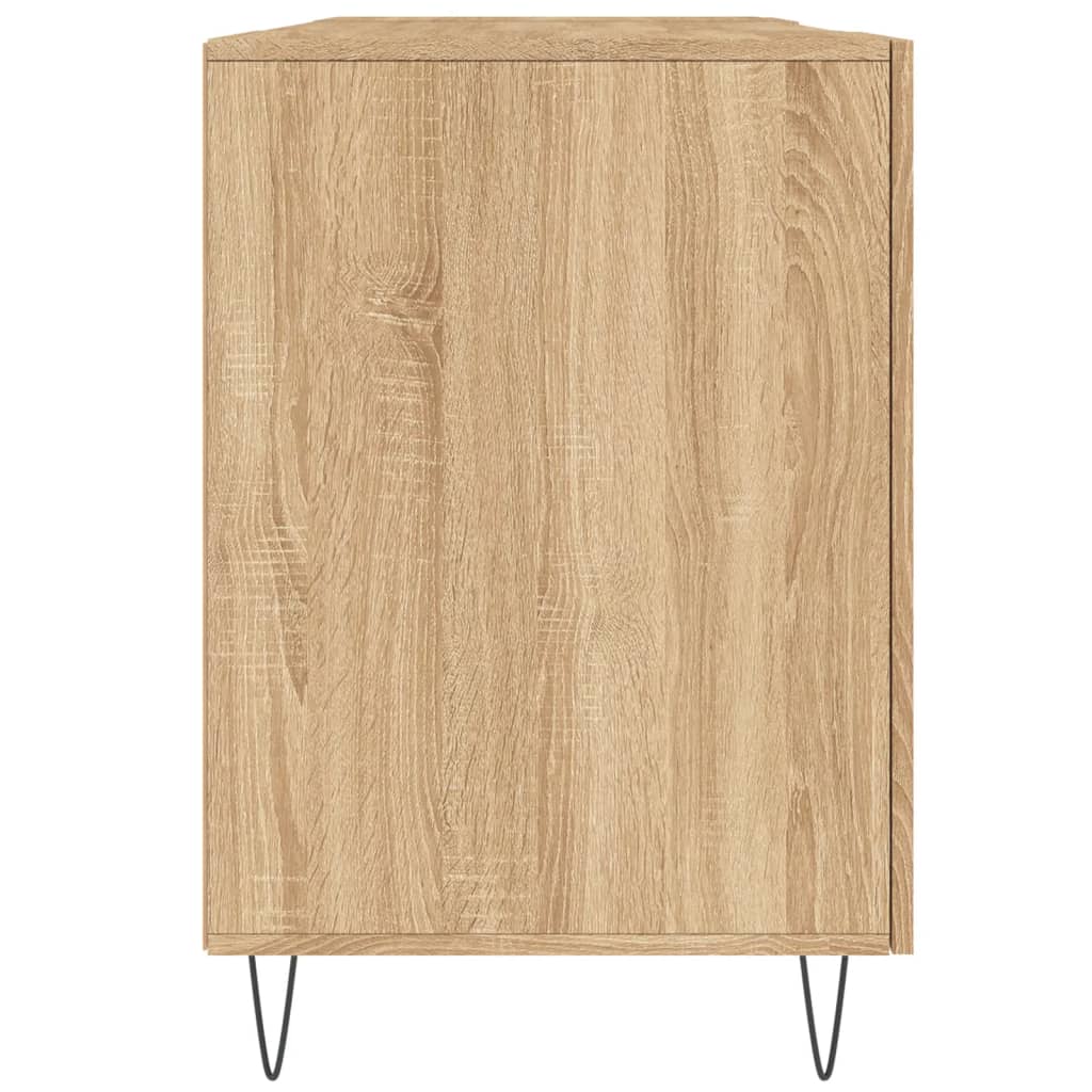 Scrivania Rovere Sonoma 140x50x75 cm in Legno Multistrato - homemem39