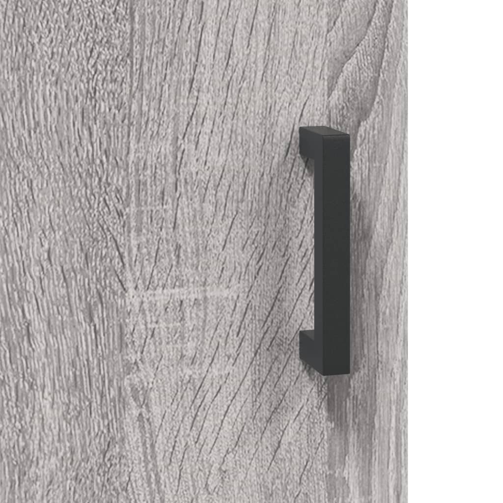 Armadietto a Muro Grigio Sonoma 60x31x70cm in Legno Multistrato - homemem39