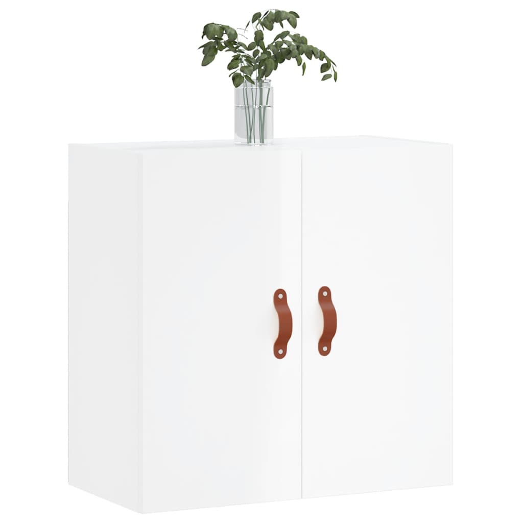 Armadietto a Muro Bianco Lucido 60x31x60 cm Legno Multistrato - homemem39