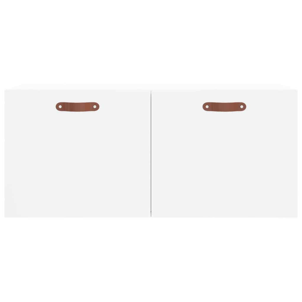 Mobile a Parete Bianco 80x36,5x35 cm in Legno Multistrato - homemem39