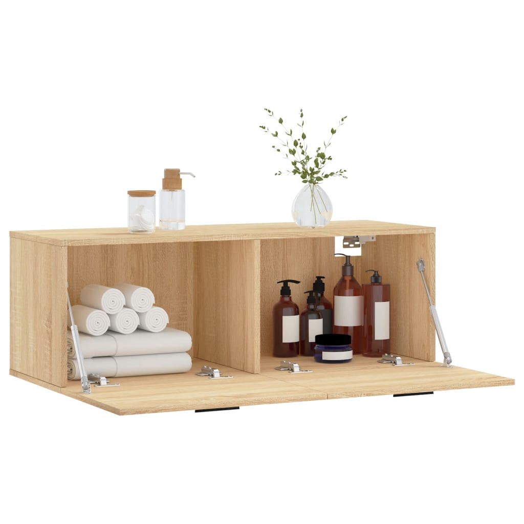 Mobile a Parete Rovere Sonoma 100x36,5x35 cm Legno Multistrato