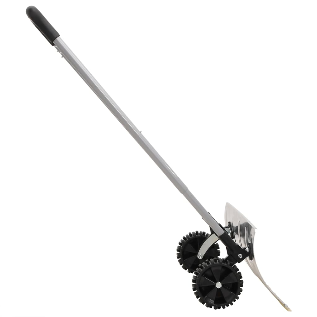 Pala da Neve con Manico Allungabile Argento 61 cm Lama Acciaio - homemem39