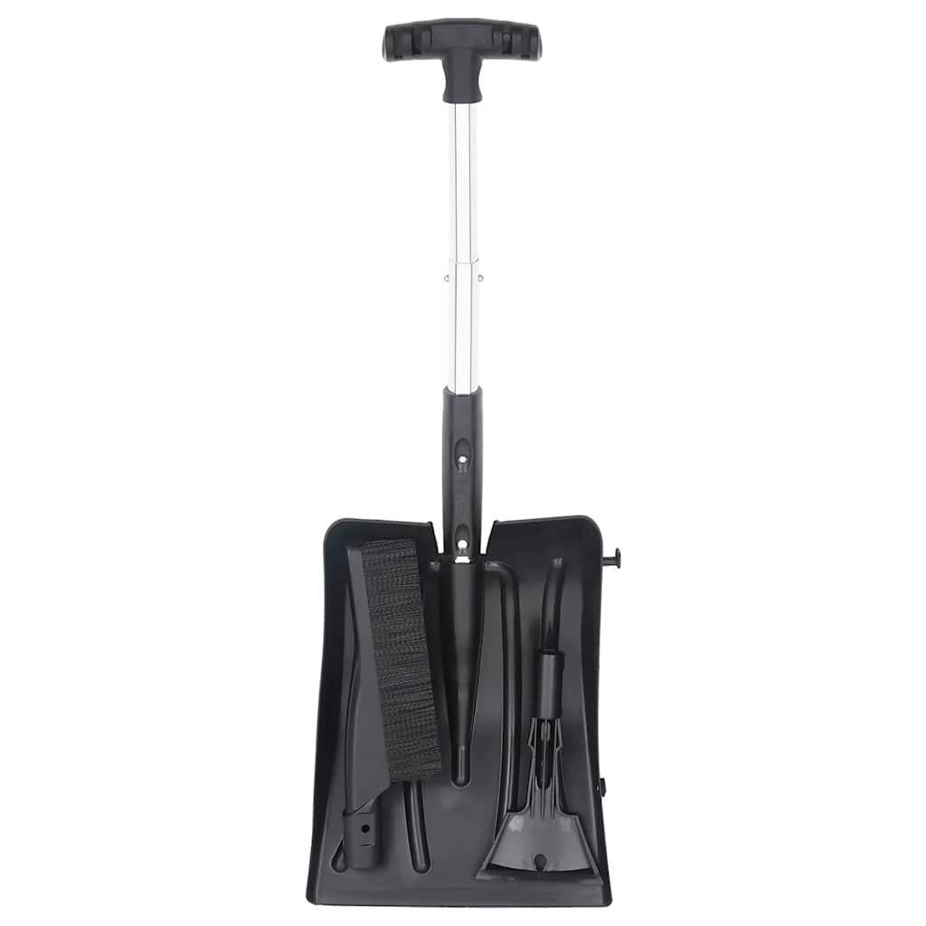 Kit Pala da Neve 3 in 1 Nero in Alluminio - homemem39