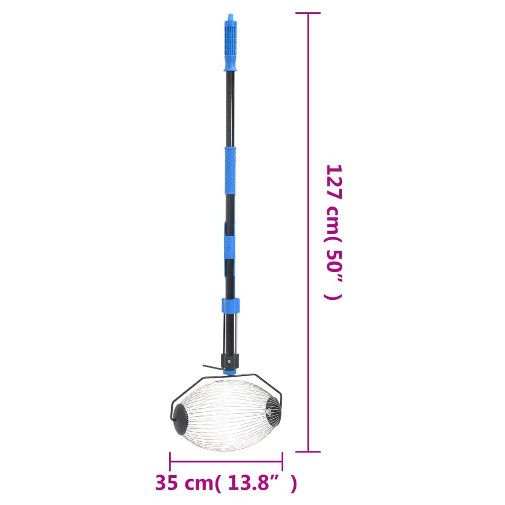 Raccoglitore di Noci Blu 127 cm in Acciaio | homemem39