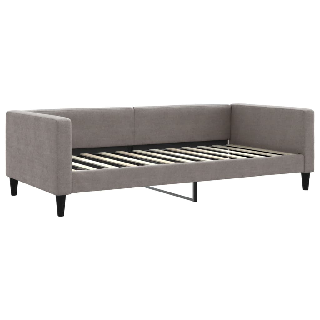 Letto da Giorno Tortora 100x200 cm in Tessuto