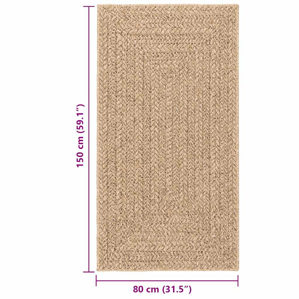 Tappeto ZIZUR 80x150 cm Aspetto Iuta per Interni ed Esterni | homemem39