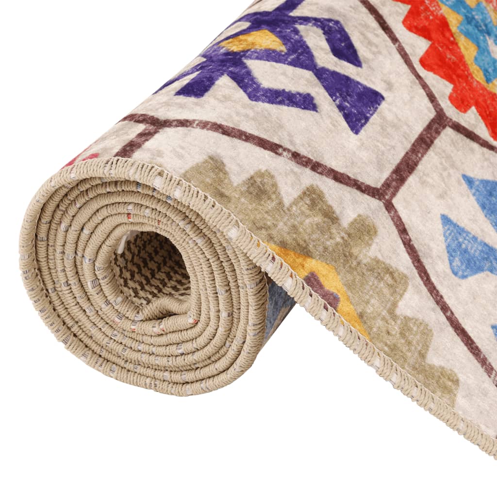 Tappeto Lavabile Multicolore 120x180 cm Antiscivolo - homemem39