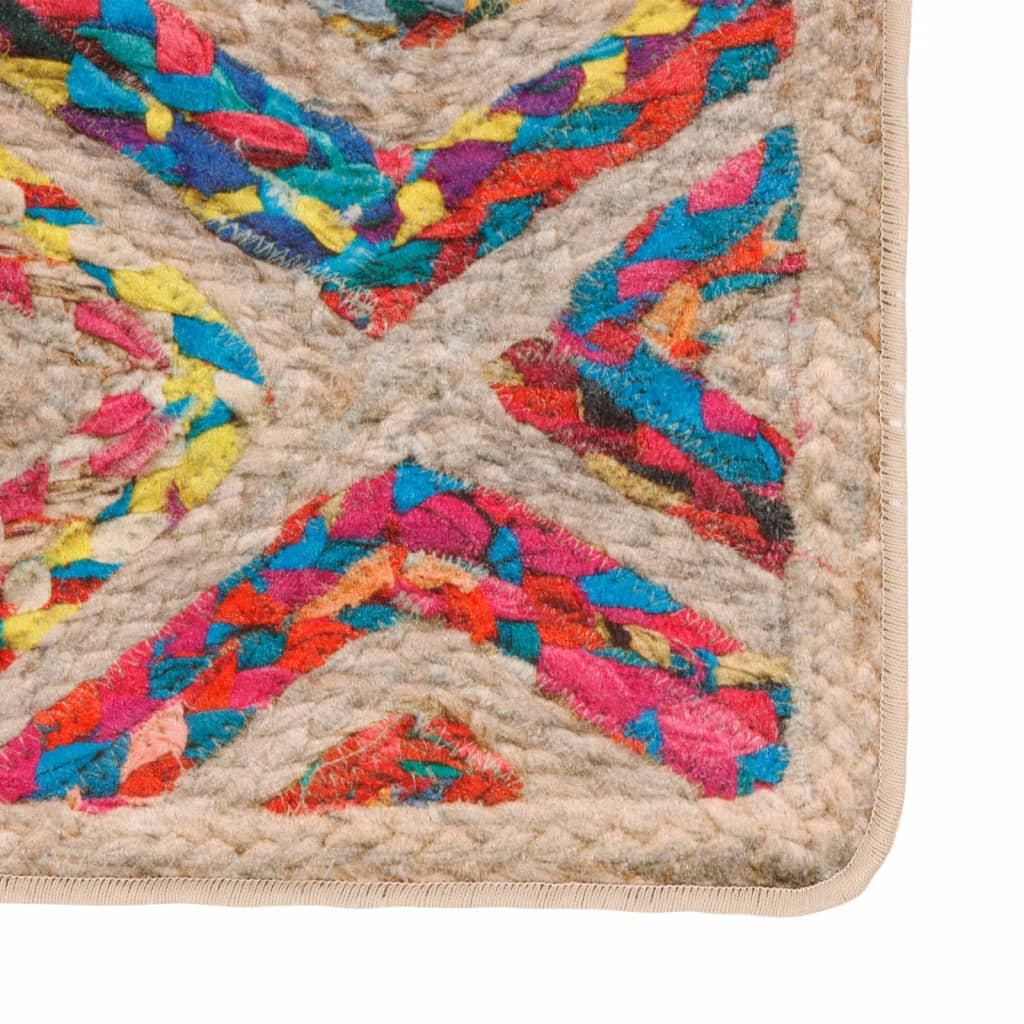 Tappeto Lavabile Multicolore 80x150 cm Antiscivolo - homemem39