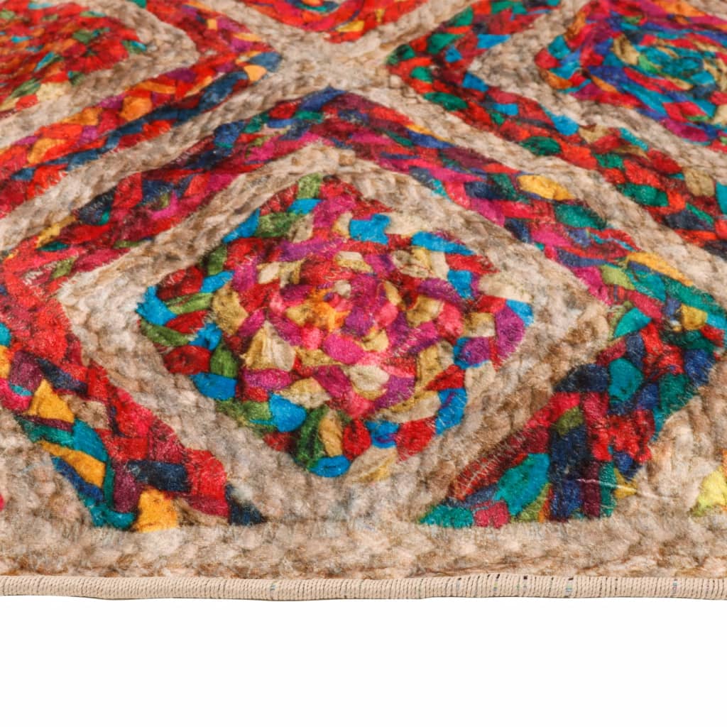 Tappeto Lavabile Multicolore 80x150 cm Antiscivolo - homemem39