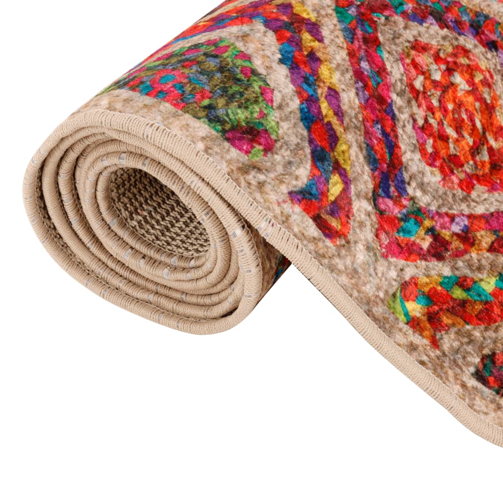 Tappeto Lavabile Multicolore 120x180 cm Antiscivolo - homemem39