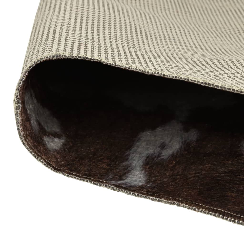 Tappeto Marrone e Bianco 120x170cm Mucca Lavabile Antiscivolo - homemem39