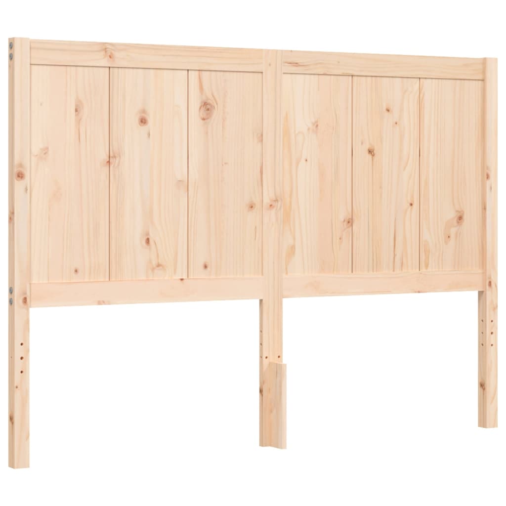 Letto senza Materasso 140x190 cm in Legno Massello di Pino
