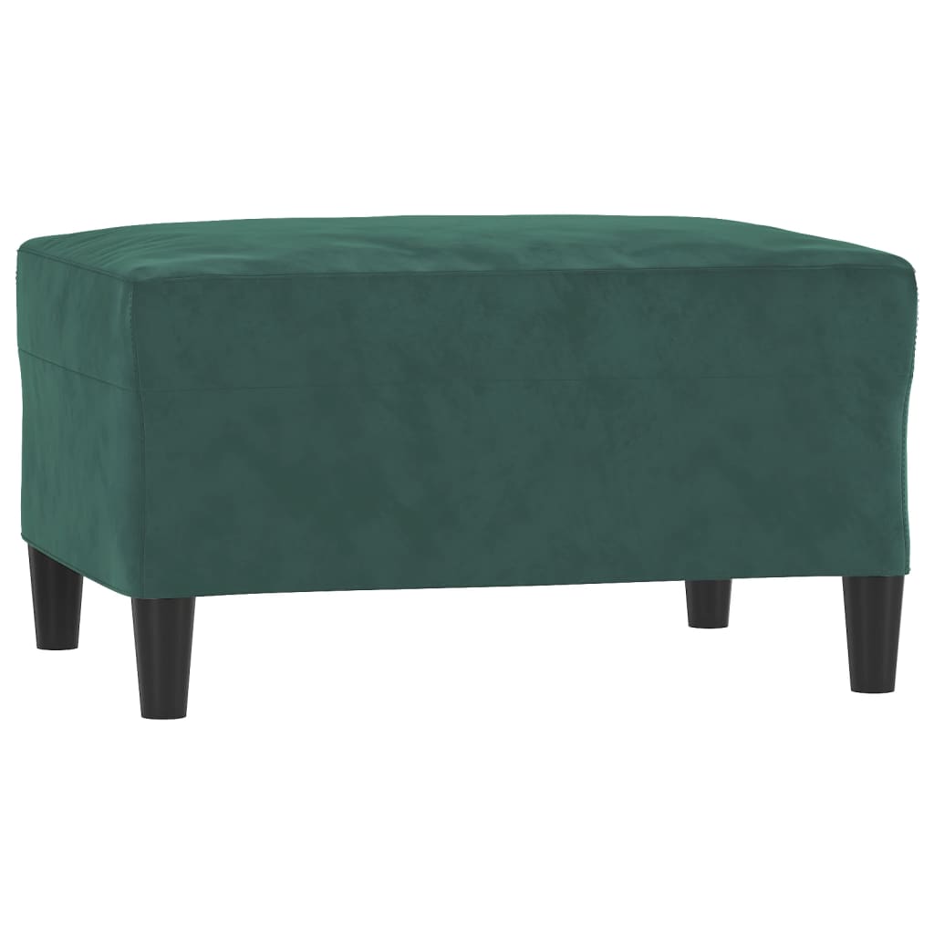 Set di Divani 4 pz con Cuscini Verde scuro in Velluto