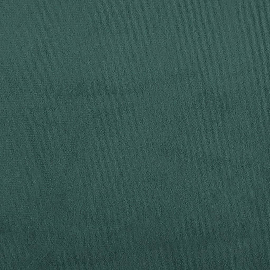 Set di Divani 4 pz con Cuscini Verde scuro in Velluto