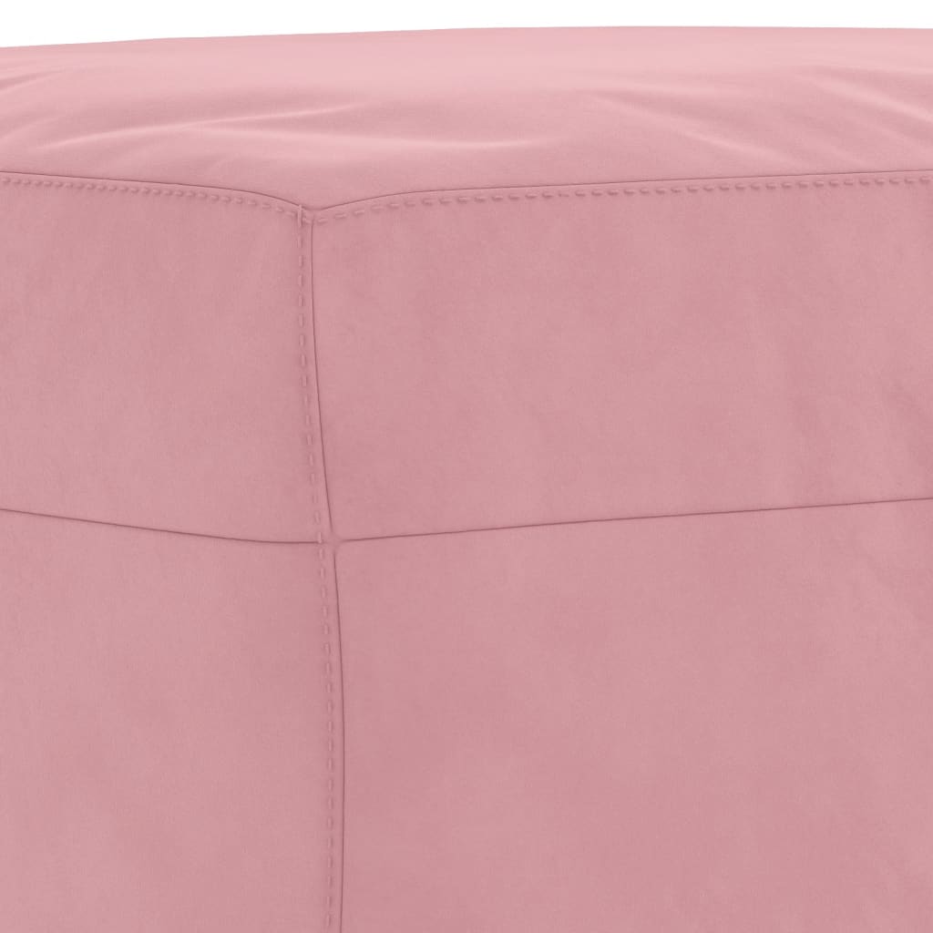 Set di Divani 3 pz con Cuscini rosa in Velluto