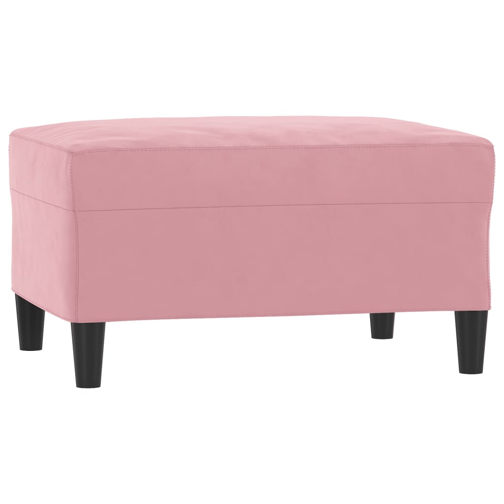 Set di Divani 4 pz Rosa in Velluto