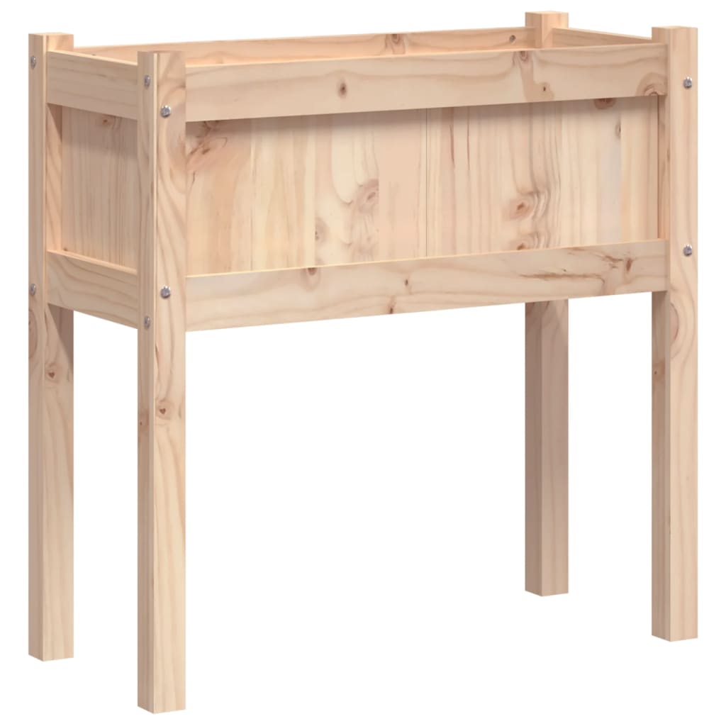 Fioriere da Giardino 2 pz con Gambe in Legno Massello di Pino - homemem39