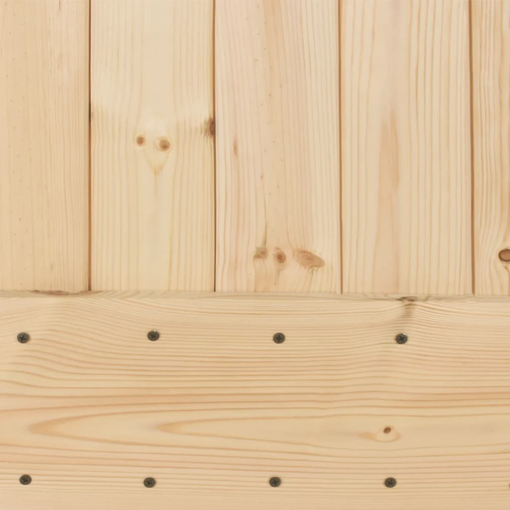 Porta Scorrevole con Set Hardware 85x210 cm Legno Massello Pino - homemem39