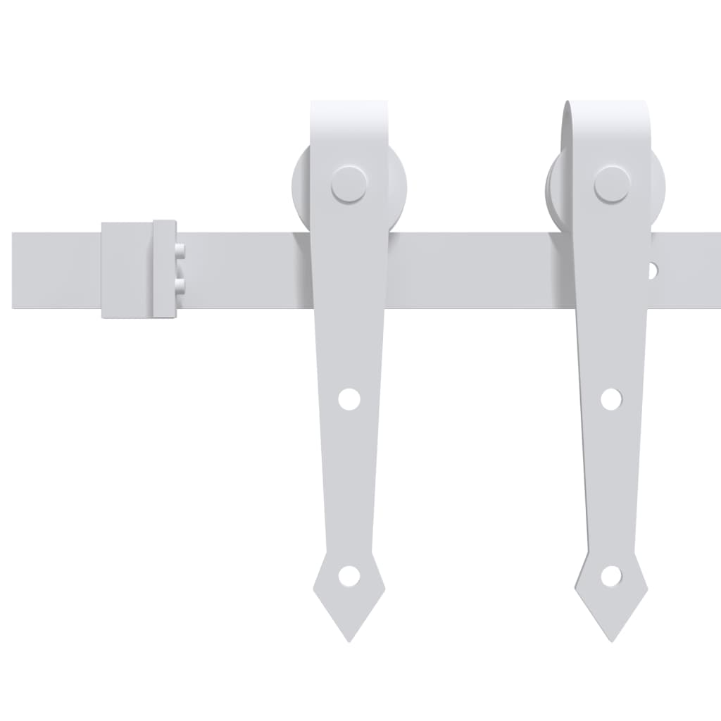 Porta Scorrevole con Set Hardware 90x210 cm Legno Massello Pino - homemem39