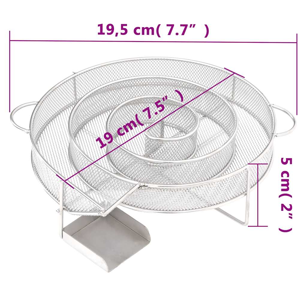 Generatore di Fumo Freddo Rotondo 19,5 cm in Acciaio Inox - homemem39
