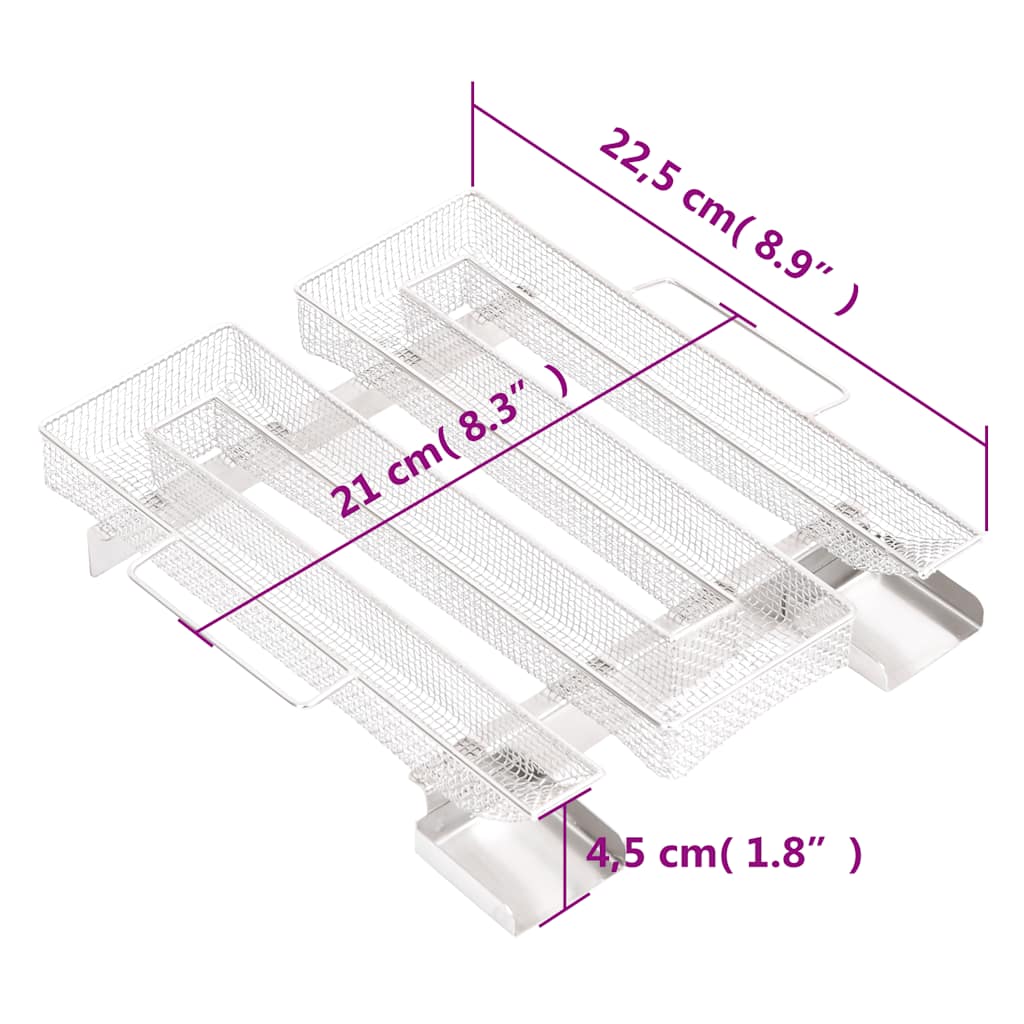 Generatore di Fumo Freddo 4 Lati 22,5 cm in Acciaio Inox - homemem39