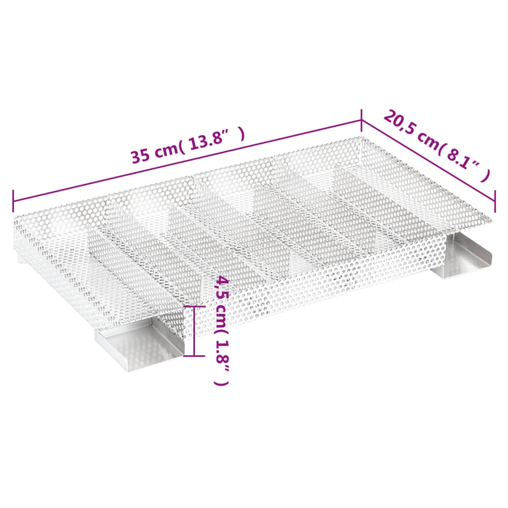 Generatore di Fumo Freddo 8 Camere 35 cm in Acciaio Inox - homemem39