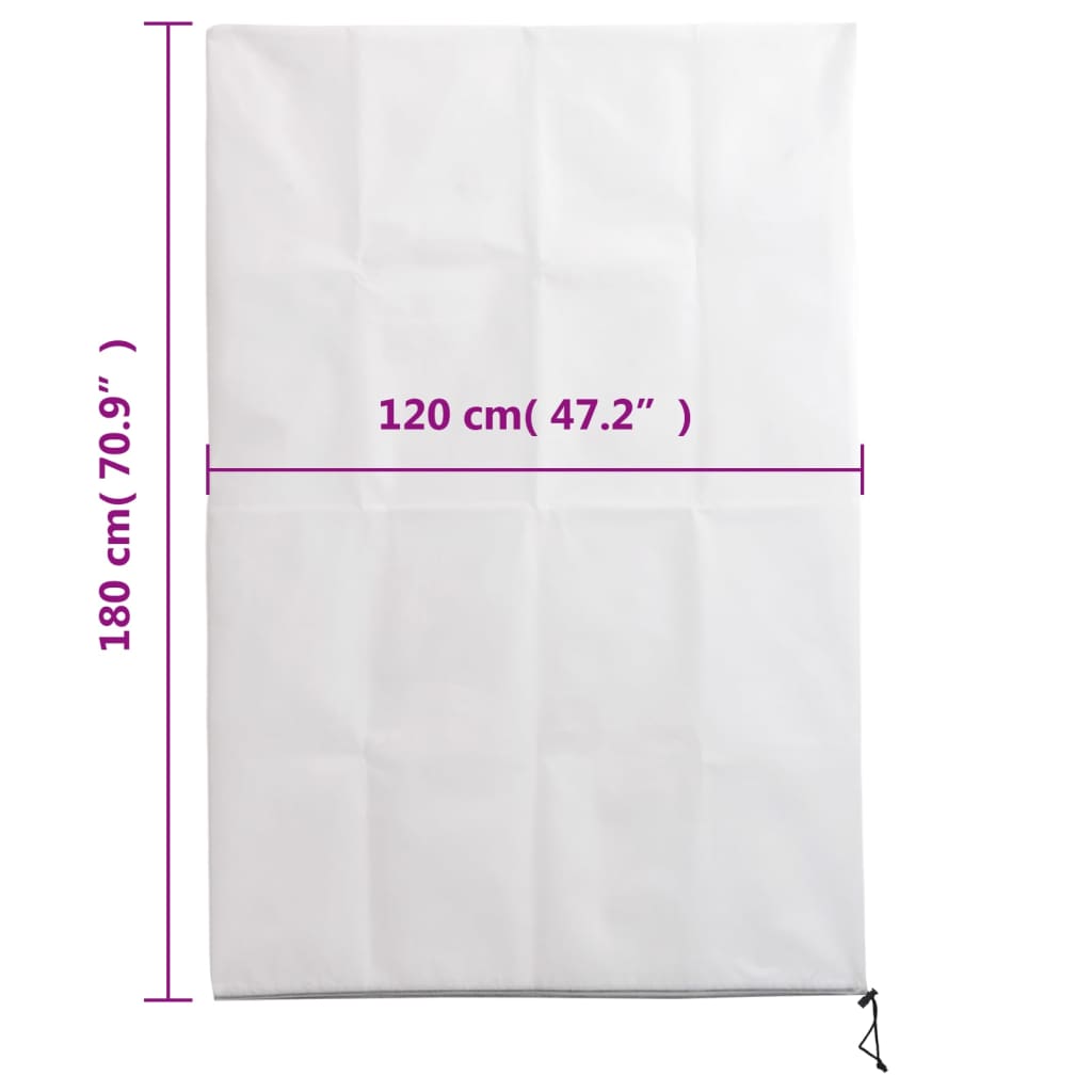 Coperture con Cerniera per Piante 4pz 70 g/m² 1,2x1,8 m | homemem39