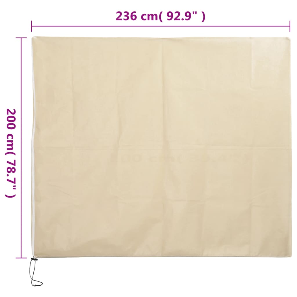 Coperture con Cerniera per Piante 2pz 70 g/m² 2,36x2 m - homemem39