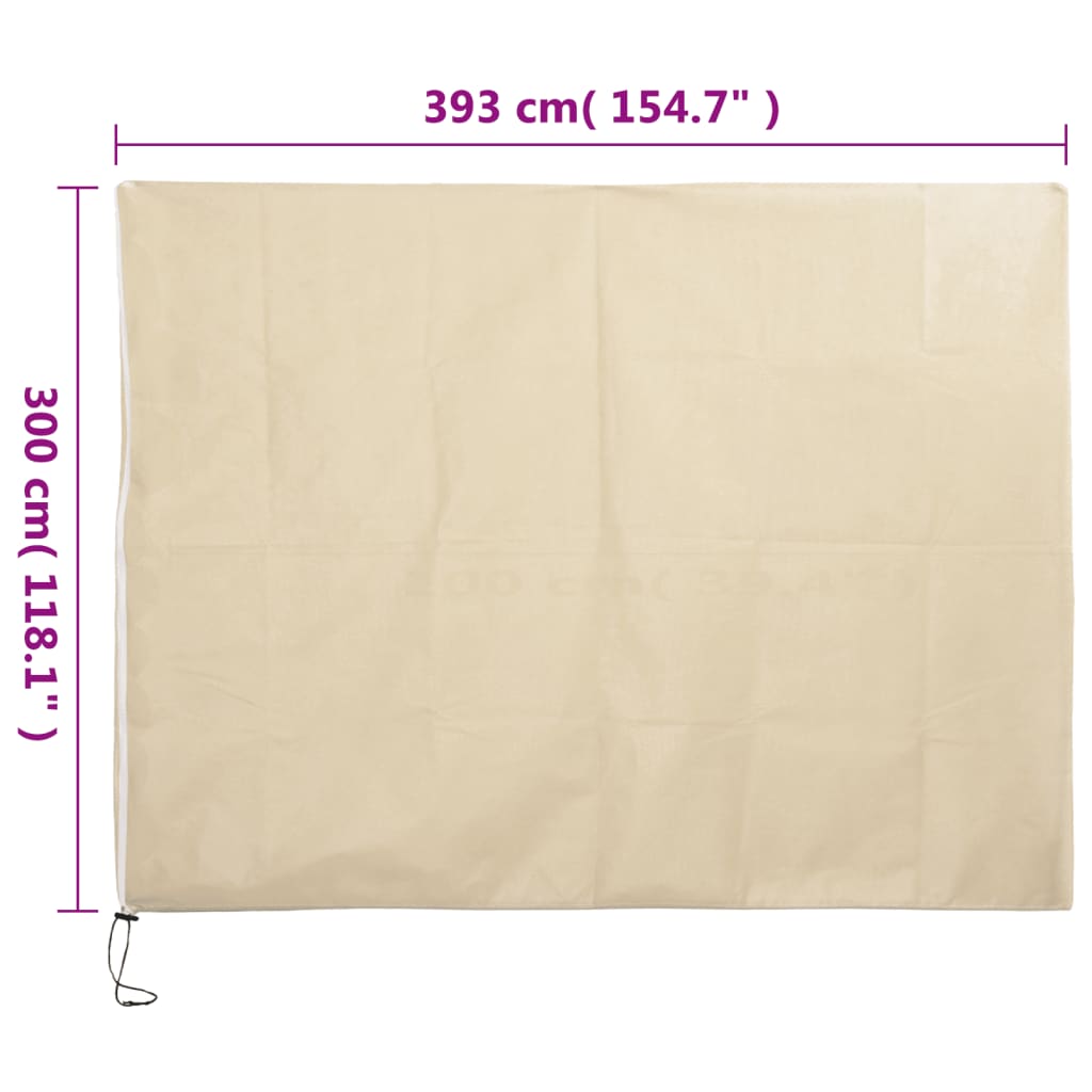 Coperture con Cerniera per Piante 2pz 70 g/m² 3,93x3 m - homemem39