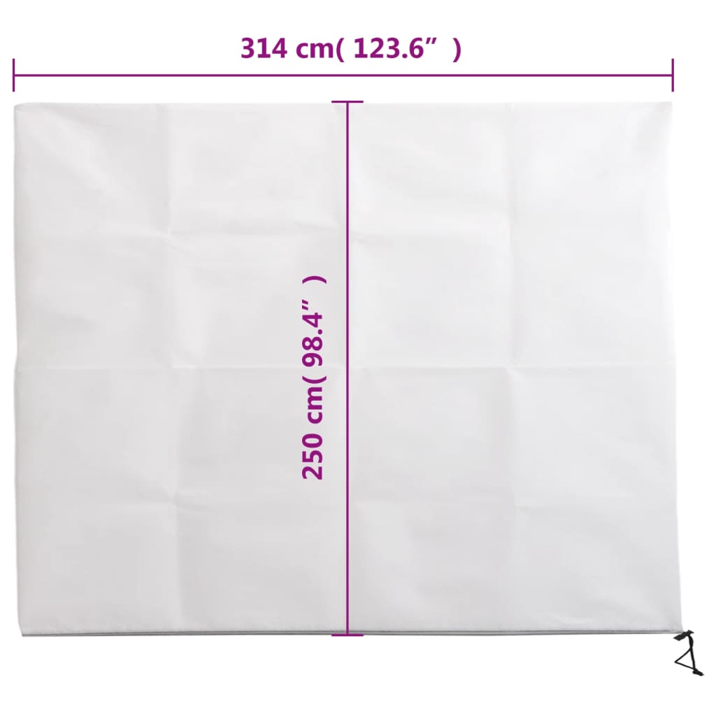 Coperture con Cerniera per Piante 4pz 70 g/m² 3,14x2,5 m - homemem39