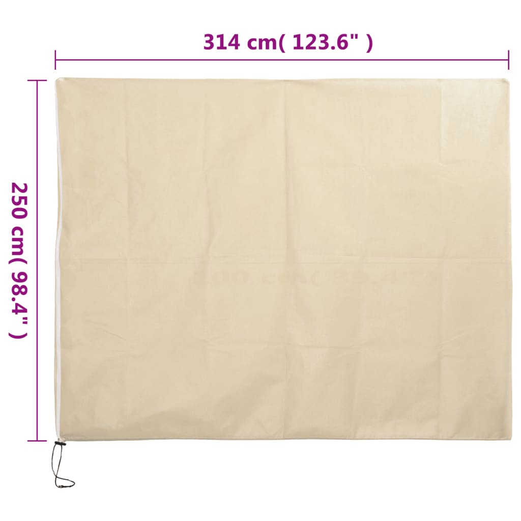 Coperture con Cerniera per Piante 10pz 70 g/m² 3,14x2,5 m - homemem39