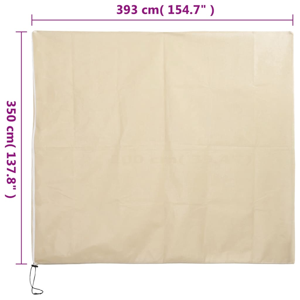 Coperture con Cerniera per Piante 10pz 70 g/m² 3,93x3,5 m