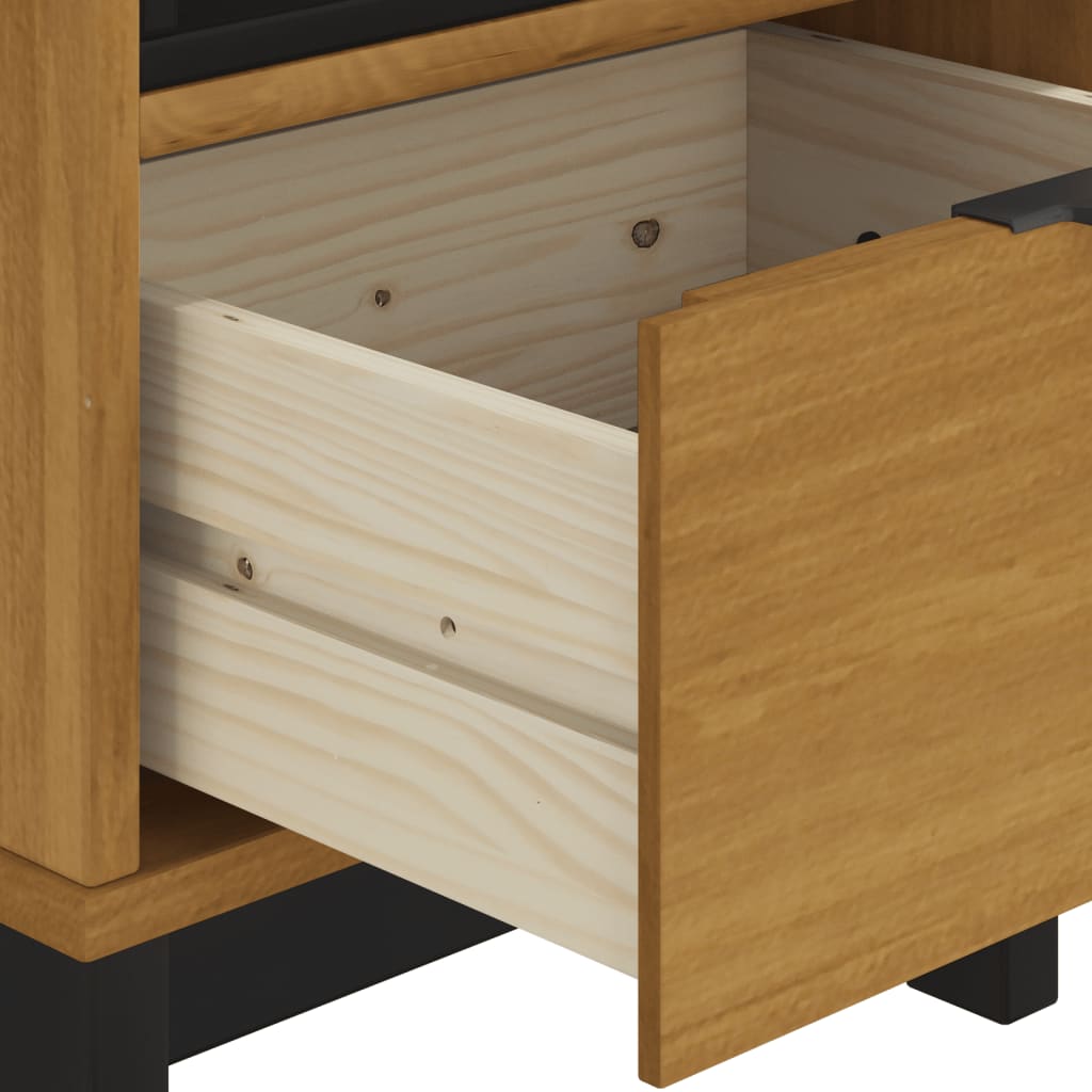 Tavolino FLAM 50x50x50 cm in Legno Massello di Pino - homemem39