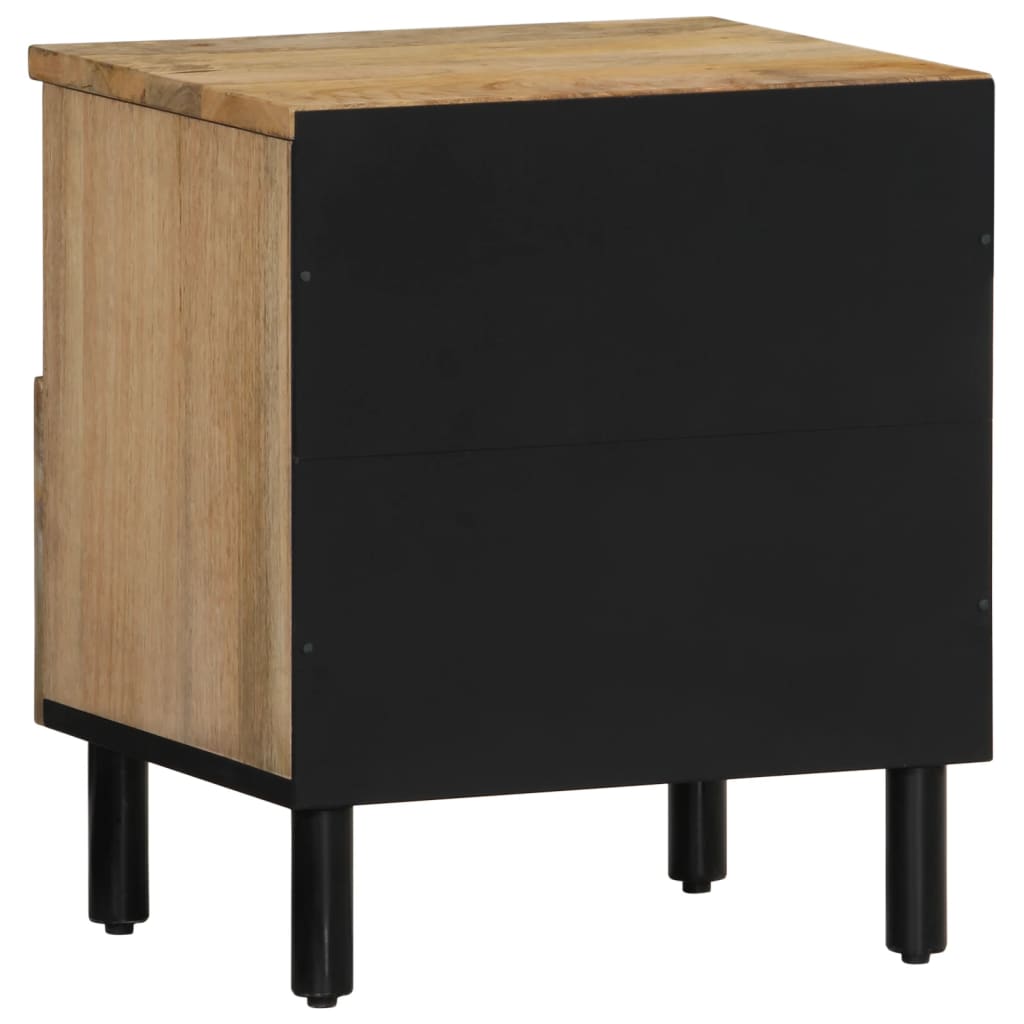 Comodini 2pz 40x33x46 cm in Legno Massello di Mango