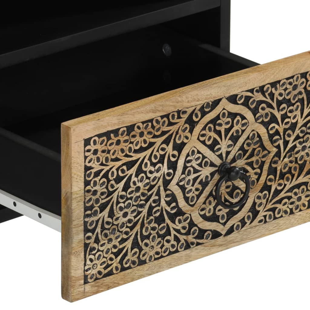 Comodini 2pz 40x33x46 cm in Legno Massello di Mango | homemem39