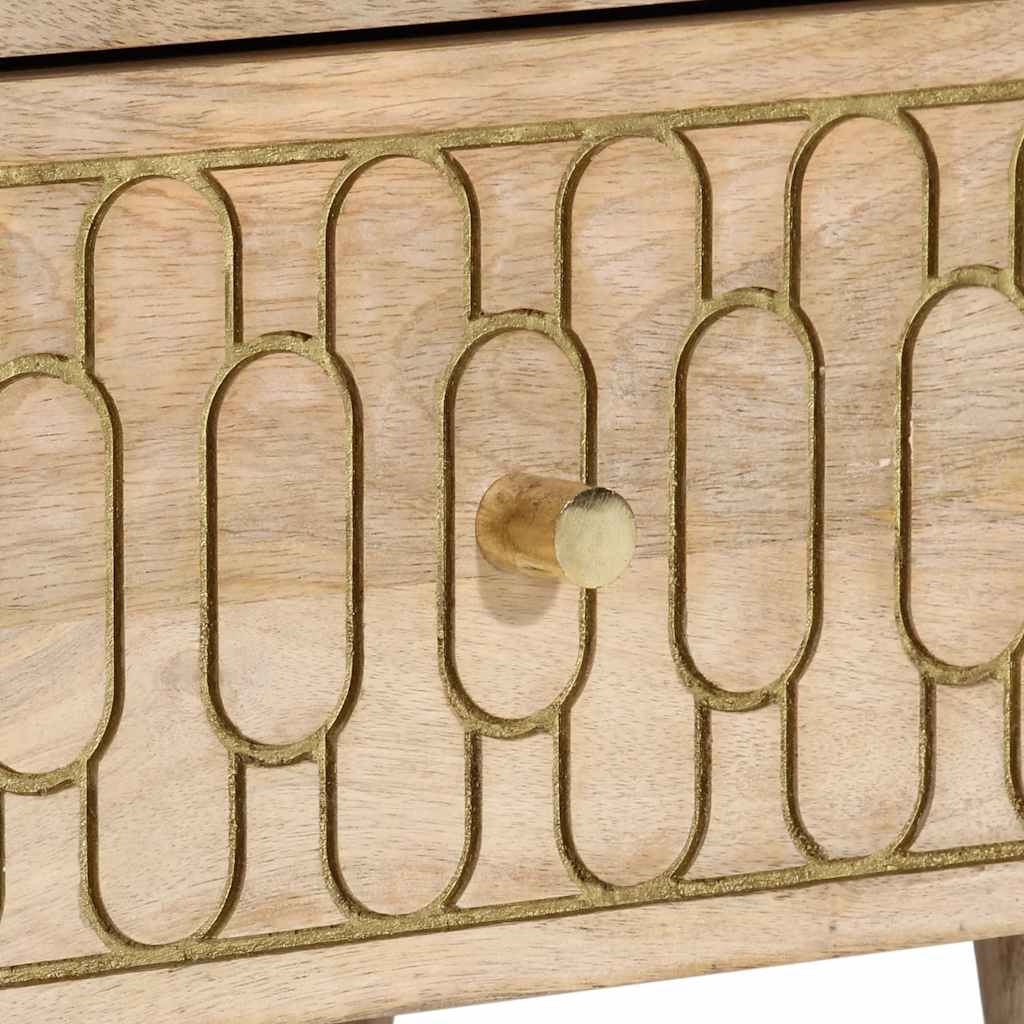 Comodini 2pz 40x33x46 cm in Legno Massello di Mango | homemem39