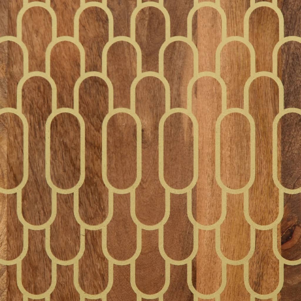 Credenza 40x33x75 cm in Legno Massello di Mango