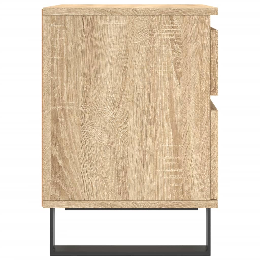 Comodino Rovere Sonoma 40x35x50 cm in Legno Multistrato