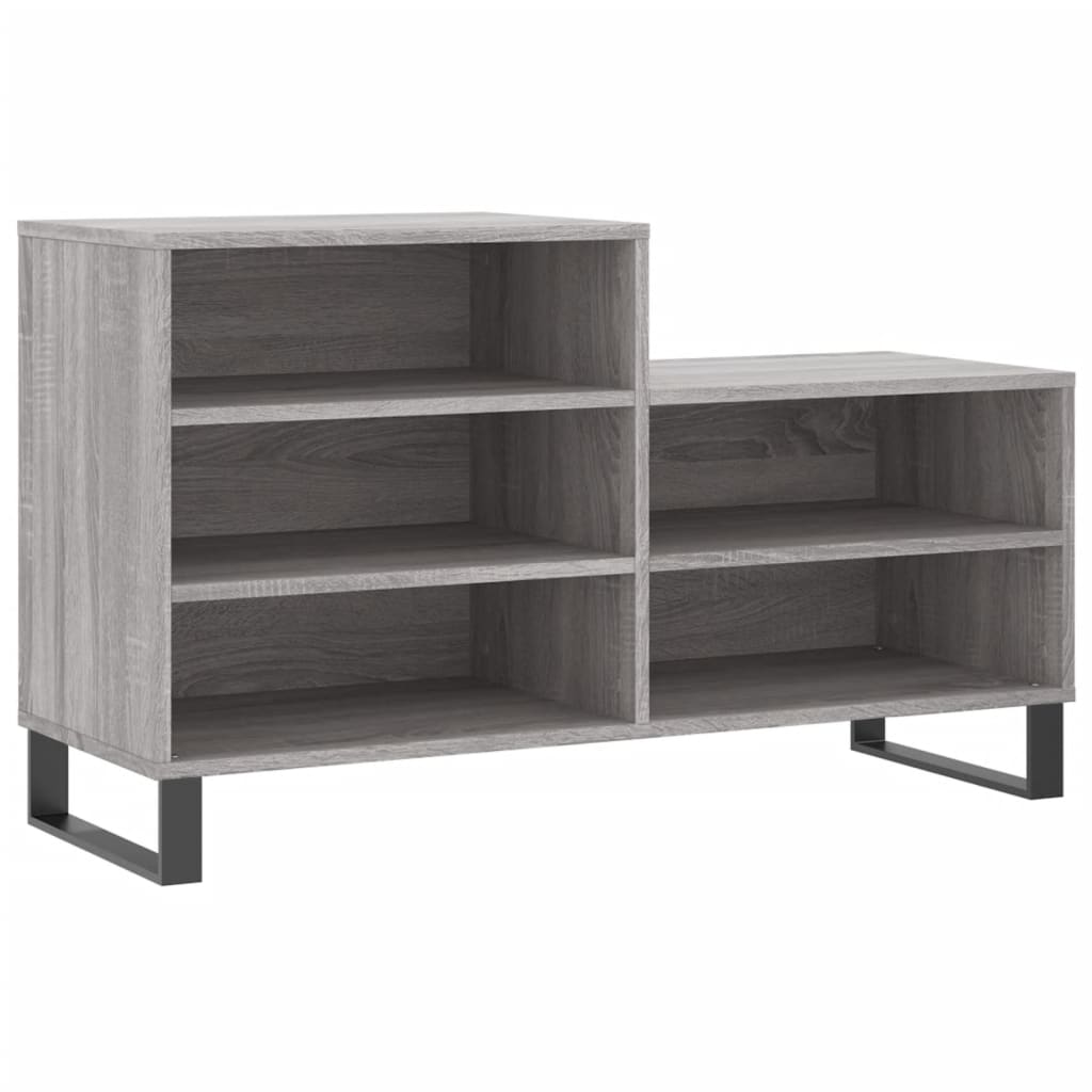 Scarpiera Grigio Sonoma 102x36x60 cm in Legno Multistrato - homemem39