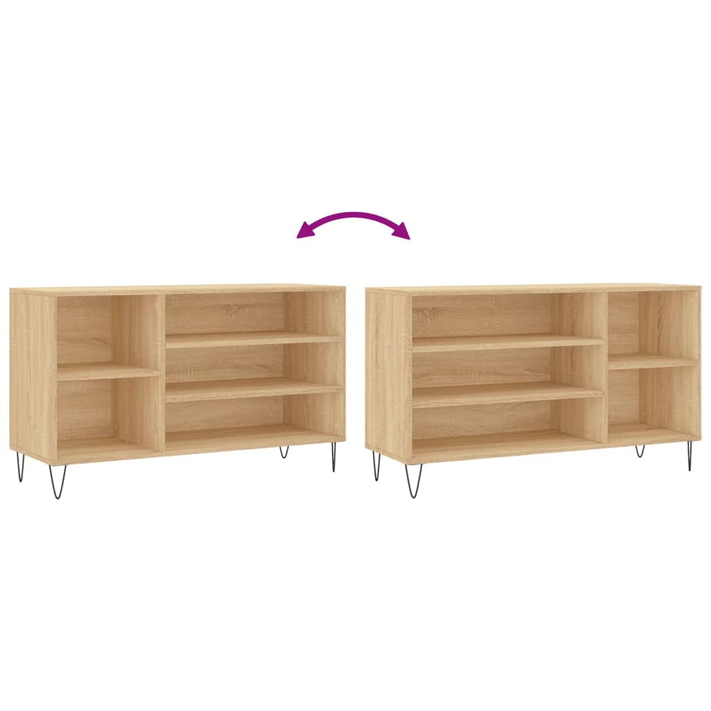 Scarpiera Rovere Sonoma 102x36x60 cm in Legno Multistrato - homemem39