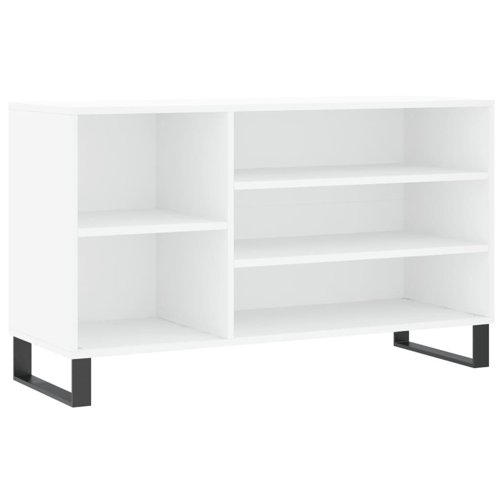 Scarpiera Bianca 102x36x60 cm in Legno Multistrato - homemem39
