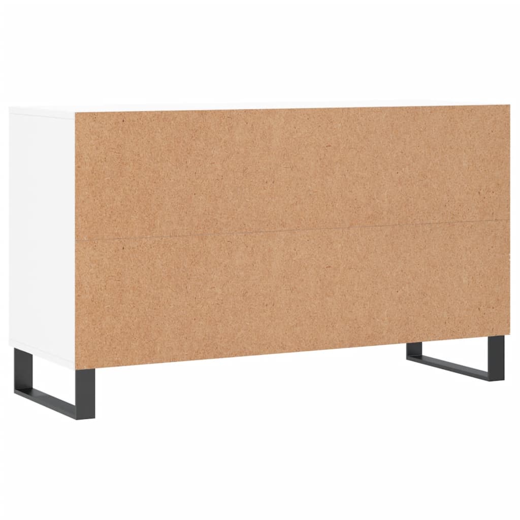 Scarpiera Bianca 102x36x60 cm in Legno Multistrato - homemem39
