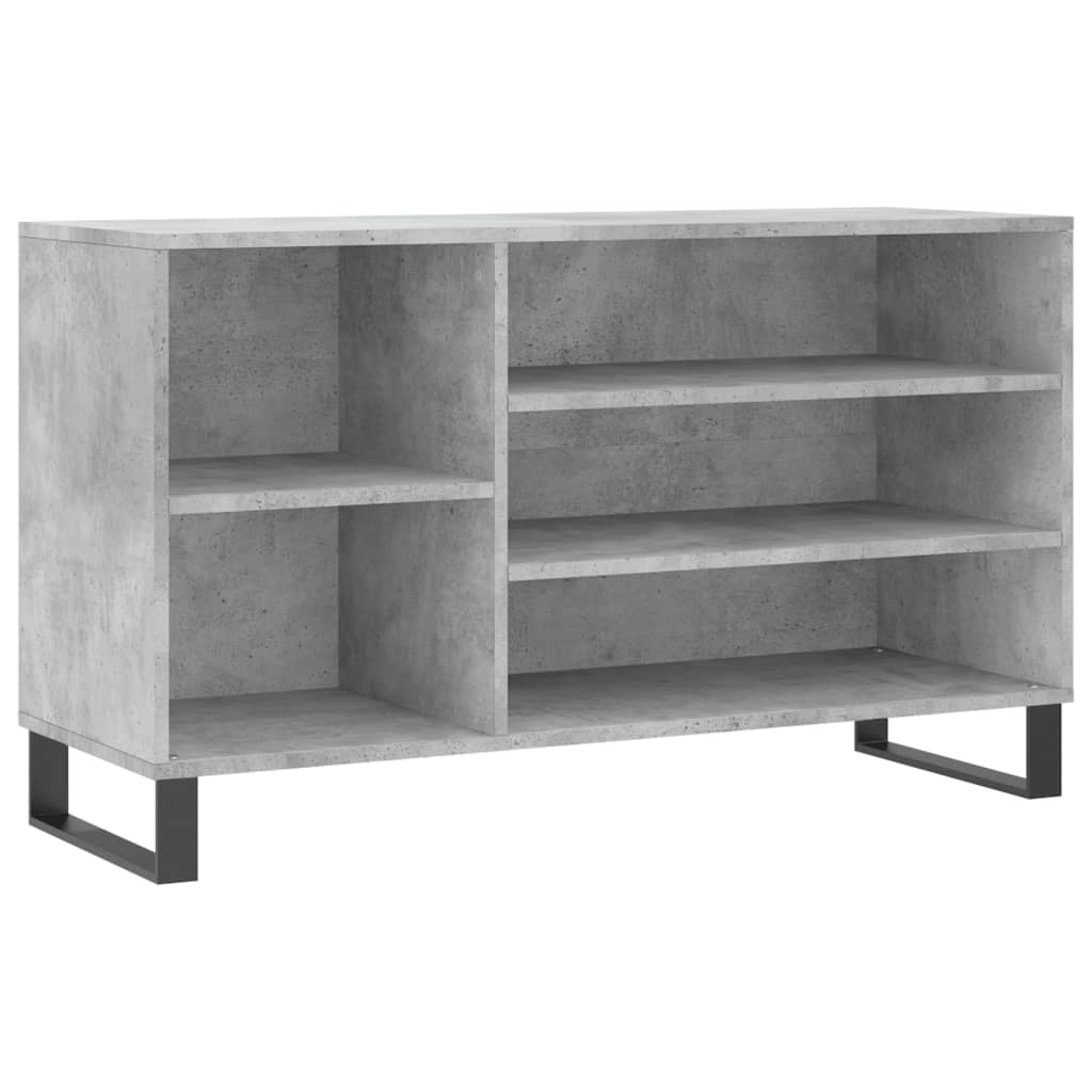 Scarpiera Grigio Cemento 102x36x60 cm in Legno Multistrato - homemem39