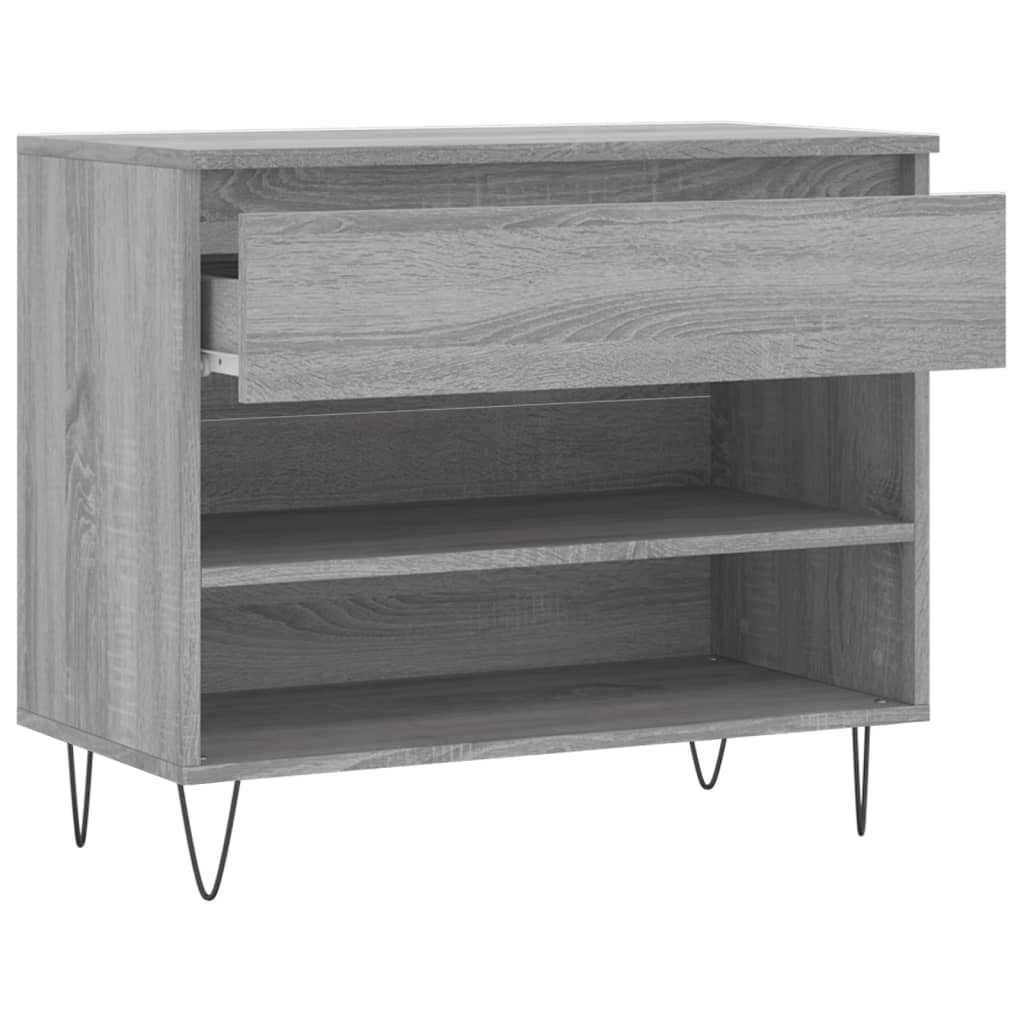 Scarpiera Grigio Sonoma 70x36x60 cm in Legno Multistrato - homemem39