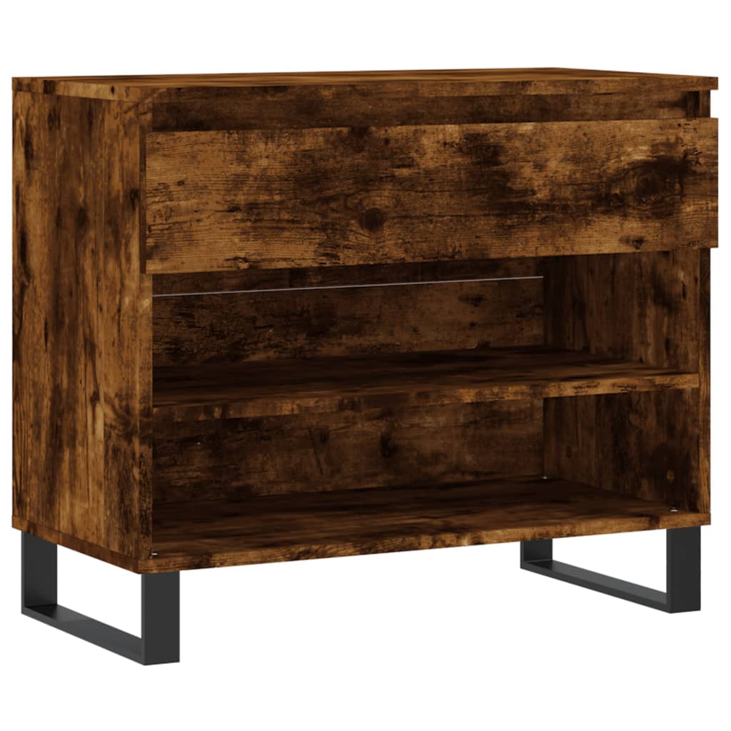 Scarpiera Rovere Fumo 70x36x60 cm in Legno Multistrato - homemem39