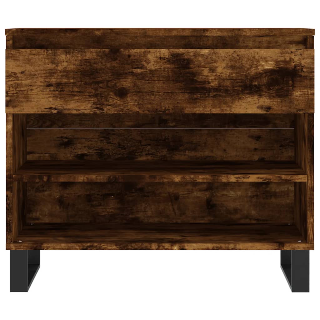 Scarpiera Rovere Fumo 70x36x60 cm in Legno Multistrato - homemem39