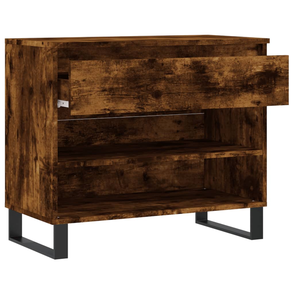 Scarpiera Rovere Fumo 70x36x60 cm in Legno Multistrato - homemem39