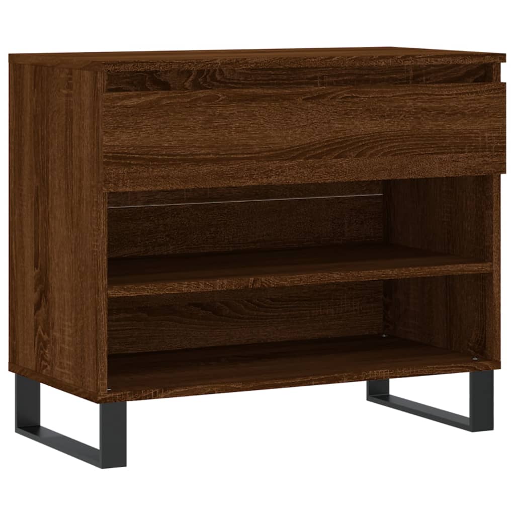 Scarpiera Rovere Marrone 70x36x60 cm in Legno Multistrato - homemem39